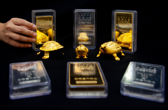 4개월 만에 최대폭 상승한 금값(사진=박동욱 기자)